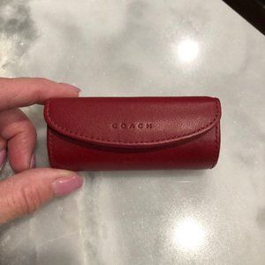 COACH Red Leather Lipstick case - LIKE NEW!